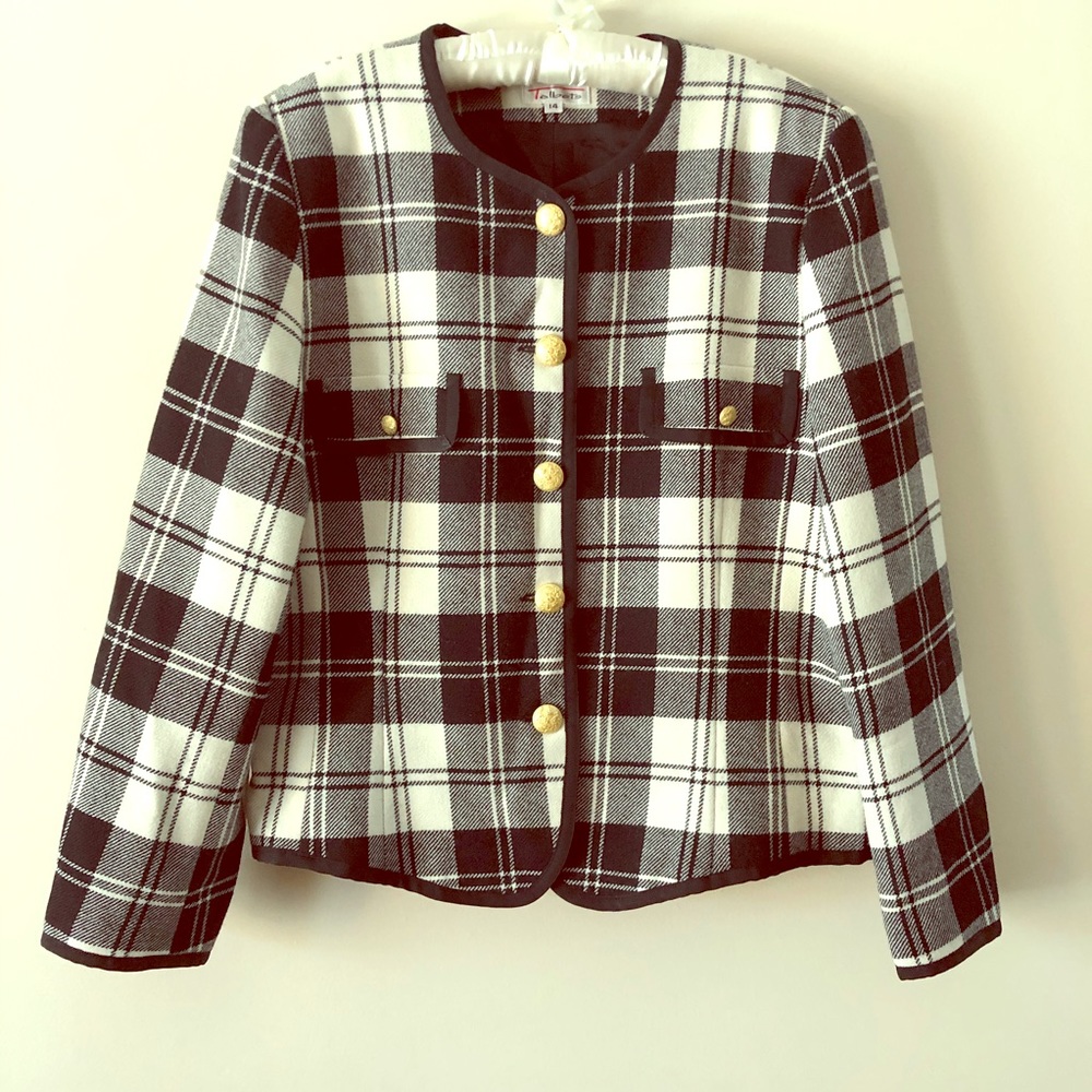 Talbots Women’s Plaid Wool Jacket